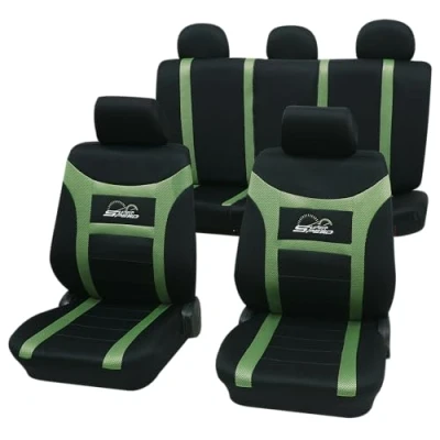 Abbildung von PETEX Auto Sitzbezüge Universal Komplett Set 11 teilig Super Speed grün, Eco Class mit SAB 1 Vario