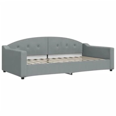 Abbildung von vidaXL Tagesbett, Gästebett 2 in 1, Sofabett Schlafsofa für Schlafzimmer Wohnzimmer, Bettsofa Sofa, Modernes Design, Hellgrau 100x200cm Stoff