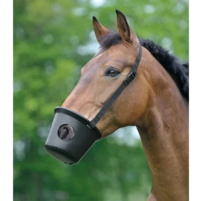 Abbildung von Waldhausen Maulkorb Kunststoff Schwarz Warmblut