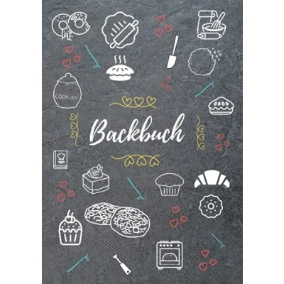 Abbildung von Backbuch: Mein Backbuch zum Selberschreiben Register und Seitennummerierung Kuchen, Torte, Dessert Geschenkidee für Backbegeisterte im A4 Format