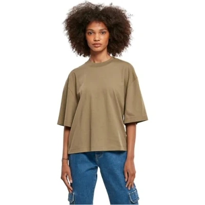 Abbildung von Urban Classics Oversized Tshirt basic, Damen, Größe: 3XL, Khaki