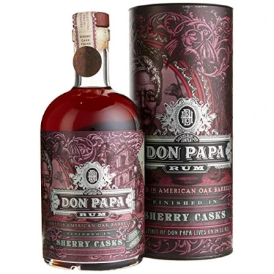 Abbildung von Don Papa Sherry Cask Premium Rum Limitierte Edition Gereift in Ex Bourbon und Fässern 45% Vol. 700ML