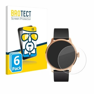 Abbildung von BROTECT Schutzglas für Withings ScanWatch Light (6 Stück) Schutzfolie Panzer Folie Glas [Extrem Kratzfest 9H, Anti Fingerprint, Ultra Transparent]