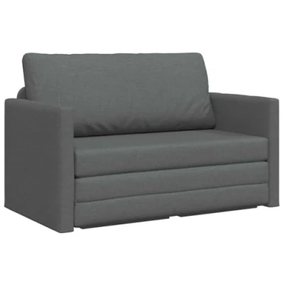 Abbildung von vidaXL Sofa Boden Bett 2 in 1 Dunkelgrau 124x71x78 cm Stoff, Teile