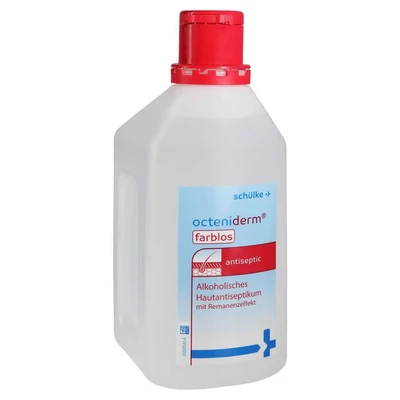 Abbildung von octeniderm farblos Flasche 1 Liter