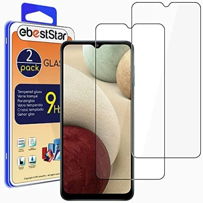 Abbildung von ebestStar {2 Stück) Panzer Schutz Glas für Samsung Galaxy A12 SM A125F, 3D Displayschutz, 9H gehärte Glas, Abgerundete, Blasenfrei