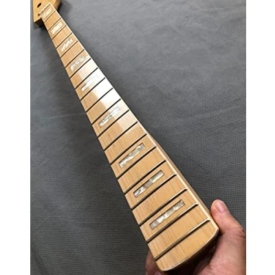 Abbildung von E Gitarre, Bass Hals, 4 Saiten, 20 Bünde, 86,4 cm, Ahorn Griffbrett, glänzend, DIY