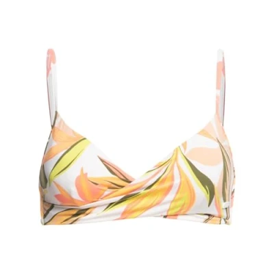 Abbildung von Roxy Printed Classics FÜR ERJX Bikinitop, Damen, Größe: XS, Bright white subtly salty flat
