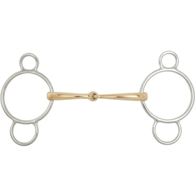 Abbildung von BR Single Broken Pessoa Loose Ring Trense Weicher Kontakt 12 mm Ø Mittlerer 70 13,5 1 Farbe Grau