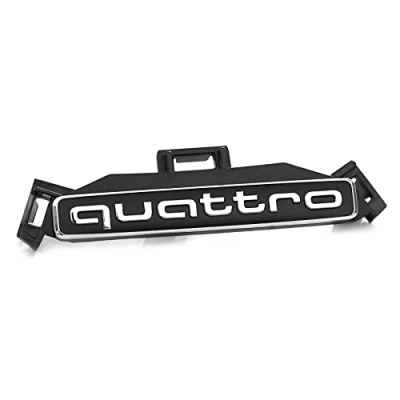 Abbildung von Audi 83F8537369B9 Schriftzug Quattro Clip Kühlergrill Logo Emblem