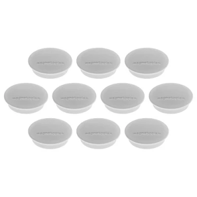 Abbildung von Magnetoplan Magnet Discofix Junior 1662101 34mm grau 10 Stück
