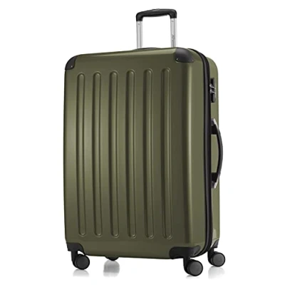 Abbildung von HAUPTSTADTKOFFER Alex Großer Hartschalen Koffer, 4 Doppel Rollen, Trolley, Rollkoffer, Reisekoffer, Volumenerweiterung, 75 cm, 119 Liter, Avocado