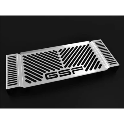 Abbildung von kompatibel mit: Suzuki GSF 1250 Bandit BJ 2007 14 Kühlerabdeckung Wasserkühler Kühlergrill Kühlerschutz Kühlergitter Kühlerschutzgitter Kühlerverkleidung Logo silber