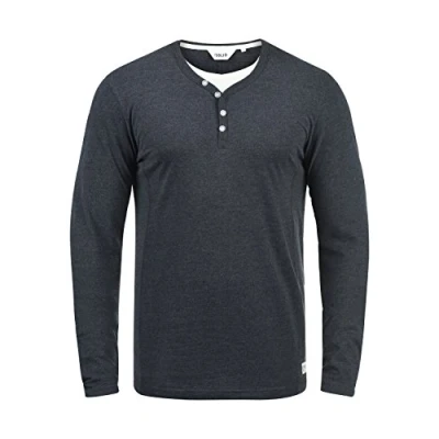 Abbildung von Solid Doriano Langarmshirt, Herren, Größe: Medium, Dark blue