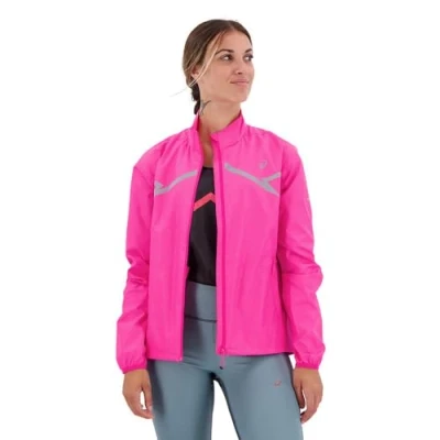 Abbildung von Asics LITE SHOW Jacket Laufjacke, Damen, Größe: XS, Pink glo