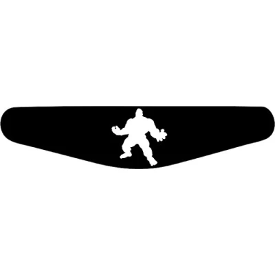 Abbildung von Decus Shop Play Station PS4 Lightbar Sticker Aufkleber Hulk (schwarz)