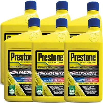 Abbildung von dederichs GmbH Prestone AF2100LD Kühlerschutzmittel Gebrauchsfertig Set, 6X 1 Liter