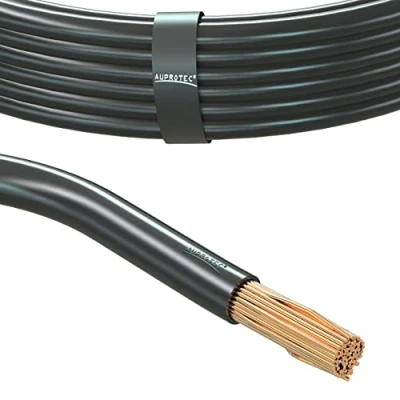 Abbildung von AUPROTEC 5m Fahrzeugleitung 35,0 mm² Fly Batteriekabel Stromkabel Massekabel, Farbe schwarz