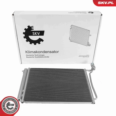 Abbildung von ESEN SKV 86SKV466 Klimakondensator mit Trockner Aluminium 534mm BMW: X5 (E53) 4.8is, 4.4i, 3.0d, 4.6is, 3.0i 2000 2006