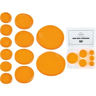 Abbildung von Meinl Cymbals Drum Honey Assortment — 12 Stück Dämpfer Gel Pads verschiedene Größen mit Box und Trennern Drummer Geschenk für Trommeln Becken Schlagzeug Zubehör, Orange (MDHA)