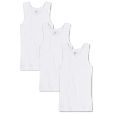 Abbildung von Sanetta 3 PACK Unterhemd/shirt für Kinder, Größe: 128, White