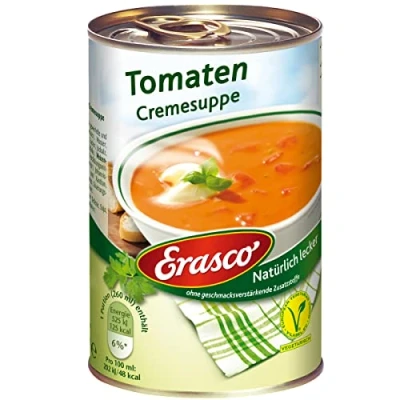 Abbildung von Erasco Tomaten Cremesuppe mit Tomatenstücken natürlich 390ml