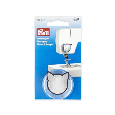 Abbildung von Prym 610274 Nadelmagnet Katze, 45 x 25 mm, Silberfarbig, Transparent, Pflaumenblau