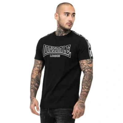Abbildung von Lonsdale Normale Passform Vementry Tshirt print, Herren, Größe: XXL, Black white