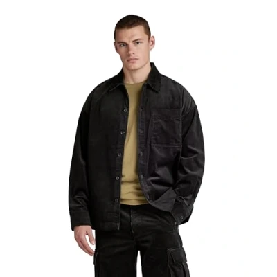 Abbildung von G Star BOXY FIT Overshirt Hemd, Herren, Größe: Medium, Black