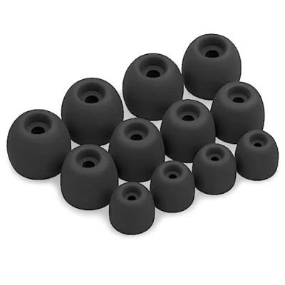 Abbildung von Okuli 12 x Silikon Ohrstöpsel Ohrhörer Gummi Tipps Für Samsung Galaxy Buds 2 Pro Kopfhörer in Schwarz
