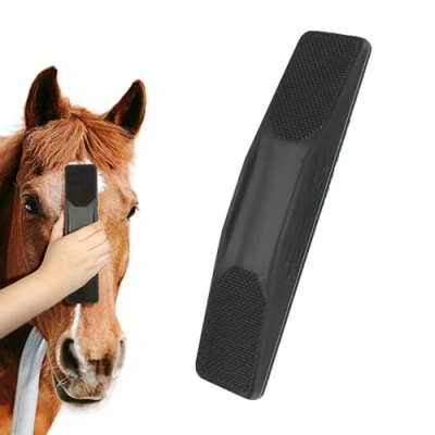 Abbildung von Amebleak Pferdebürste, 6 in 1 Pferde Wurzelbürste, Massagekamm für Pferde, Horse Grooming Brush, Brushes Wurzelbürste Massage und Pflege, Pferdebürsten zur Reinigung