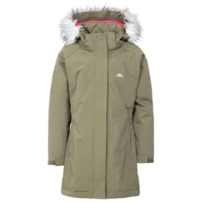 Abbildung von Trespass Fame, Moss, 3/4, Warme Gepolsterte Wasserdichte Jacke mit abnehmbarer Kapuze für Kinder / Mädchen 2 12 Jahre, 3 4 Grün