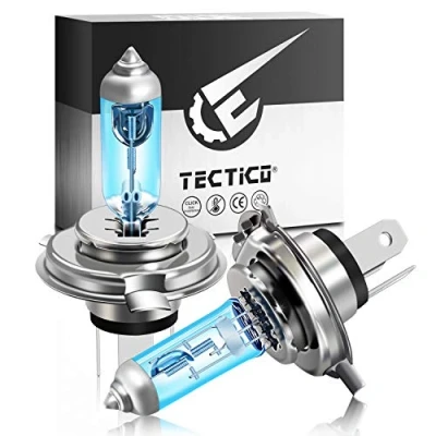 Abbildung von TECTICO HS1 PX43t Halogen Birne 12V 35W Warmweiß +130% Ultra Heller Auto Motorrad Fernlicht Abblendlicht Lampe Ersatz, 2 Stücke