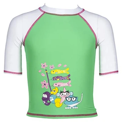 Abbildung von Arena Mädchen Sonnenschutz Shirt AWT Uv, Golf Green White, 92