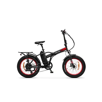 Abbildung von Argento Unisex Erwachsene Mini Max GT E Fahrrad, Rot/Schwarz, Einer Größe