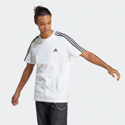 Abbildung von adidas Sportswear Essentials 3STRIPES Sport Tshirt White black, Herren, Größe: XL, black