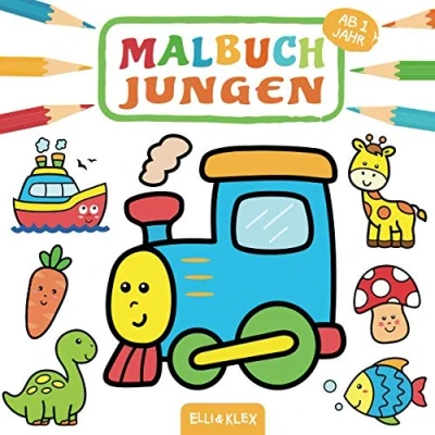 Abbildung von Malbuch ab 1 Jahr Jungen: Erstes Ausmalen und Kritzeln für Kleinkinder