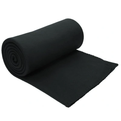 Abbildung von Wohndecke Luxus Fleecedecke Kuscheldecke Größe 130x170 cm Farbe schwarz, Betz, Qualität 180 g/m