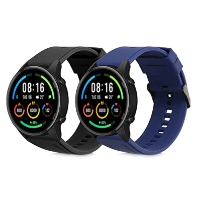 Abbildung von kwmobile Uhrenarmband 2x Sportarmband für Xiaomi Mi Watch Color Sport / S1 Active, Armband TPU Silikon Set Fitnesstracker