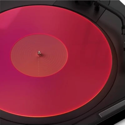 Abbildung von Plattenspieler Matte, Schallplatten Slipmat, Acryl Platte, Vinyl Rutschmatten (Rosa)