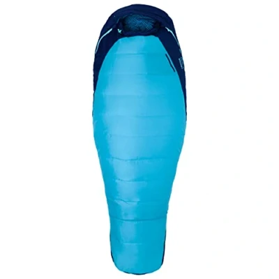 Abbildung von Marmot Trestles 15, Mumienschlafsack für Damen, Leichter und Warmer 3 Jahreszeiten Kunstfaser Schlafsack, ideal zum Camping Trekking