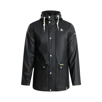Abbildung von SCHMUDDELWEDDA Herren Regenjacke L / Schwarz 100% Polyester (recycelt)