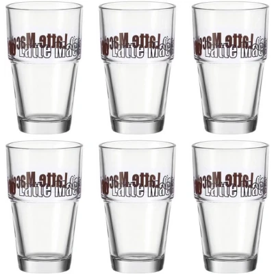 Abbildung von LEONARDO Latte Macchiato Glas Solo, Glas, 410 ml, 6 teilig