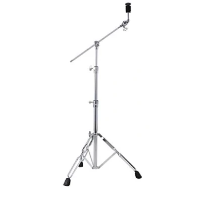 Abbildung von Pearl BC830 Doppelstrebiger Beckenständer, mittelschwerer Galgenständer mit getriebeloser UniLock Beckenkipper, dreistufiger Höhenverstellung und stabilen doppelstrebigen Beinen.
