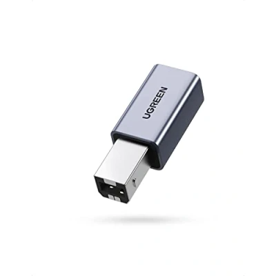 Abbildung von UGREEN USB B Druckadapter C auf Drucker Adapater Scanner Adapter Typ kompatibel mit HP, Canon, Epson, Dell, Lexmark, Brother usw.