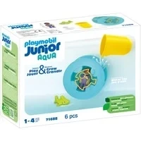 Abbildung von Playmobil® Konstruktions Spielset Wasserwirbelrad mit Babyhai (71688), JUNIOR, (6 St), Made in Europe