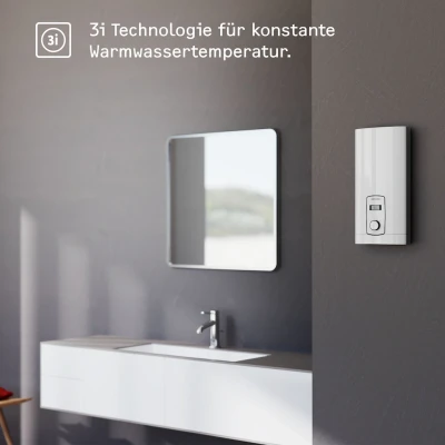 Abbildung von STIEBEL ELTRON Komfort Durchlauferhitzer &quot;DHB E 18 kW LCD 25&quot;, 3i Technologie für konstante Warmwassertemperatur,LC Display