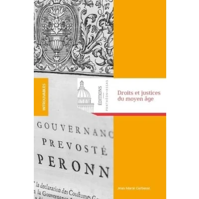 Abbildung von Droits et justices du moyen âge: Recueil d&#039;articles d&#039;histoire droit
