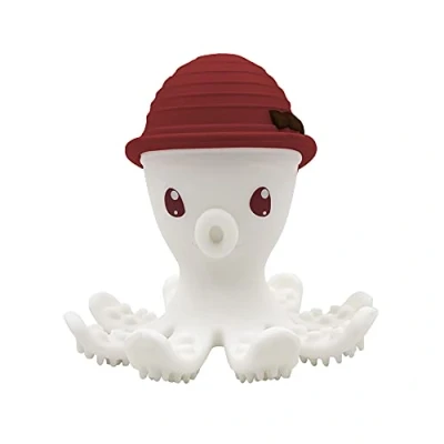 Abbildung von mömbella 8121 Beißring Silikon Oktopus Kaminrot
