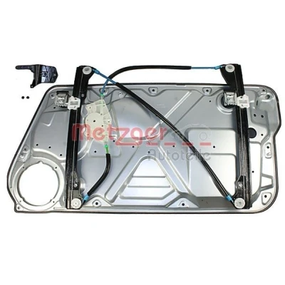 Abbildung von Metzger Fensterheber vorne rechts elektrisch mit Anschraubplatte ohne Elektromotor für Linkslenker 2160129 VOLKSWAGEN: New Beetle Schrägheck